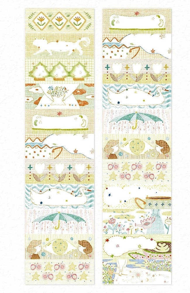 NEW! Muzishan Studio - Green Whispers | Tear-Off | 5.5cm Paper Tape | Release Paper | 3.1M