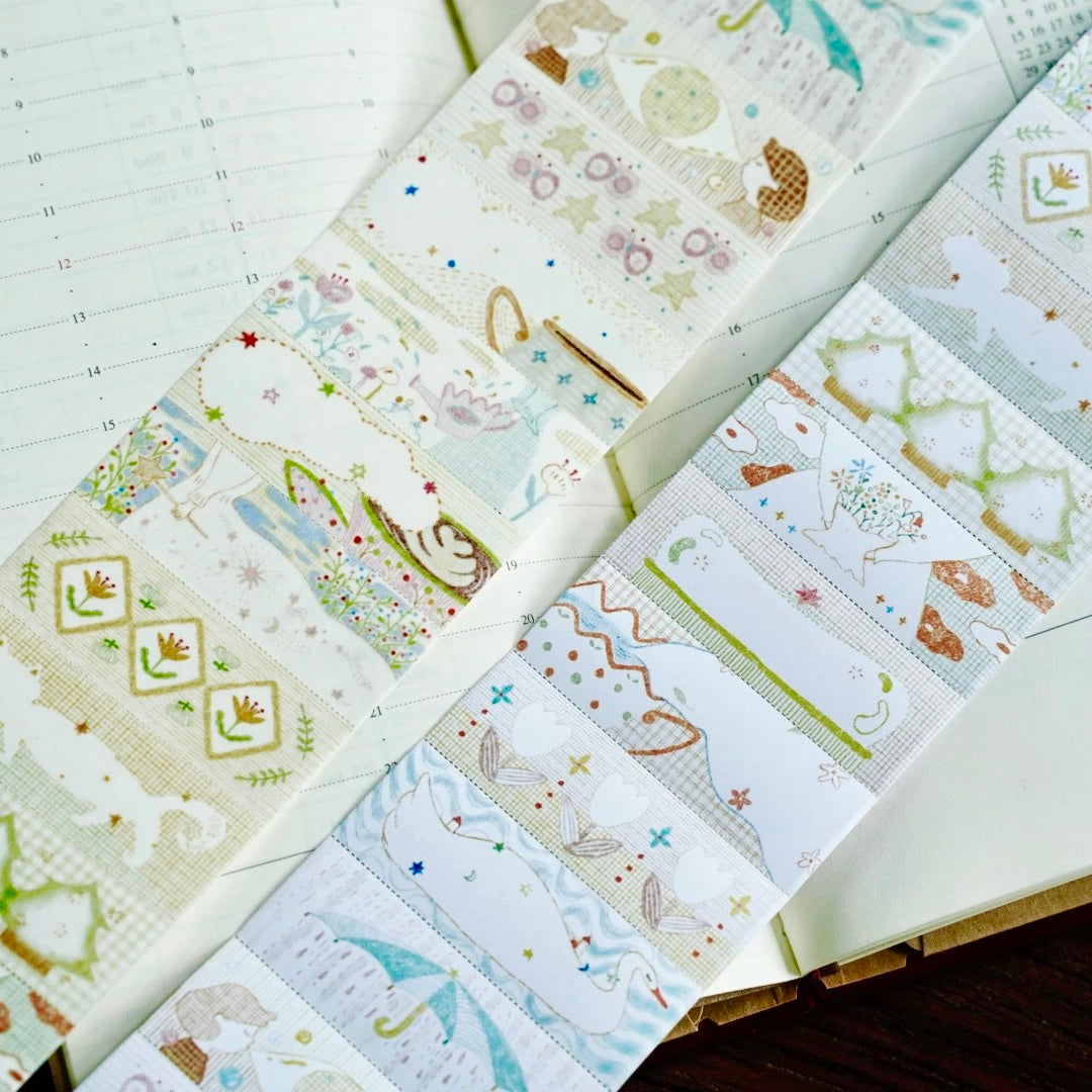NEW! Muzishan Studio - Green Whispers | Tear-Off | 5.5cm Paper Tape | Release Paper | 3.1M
