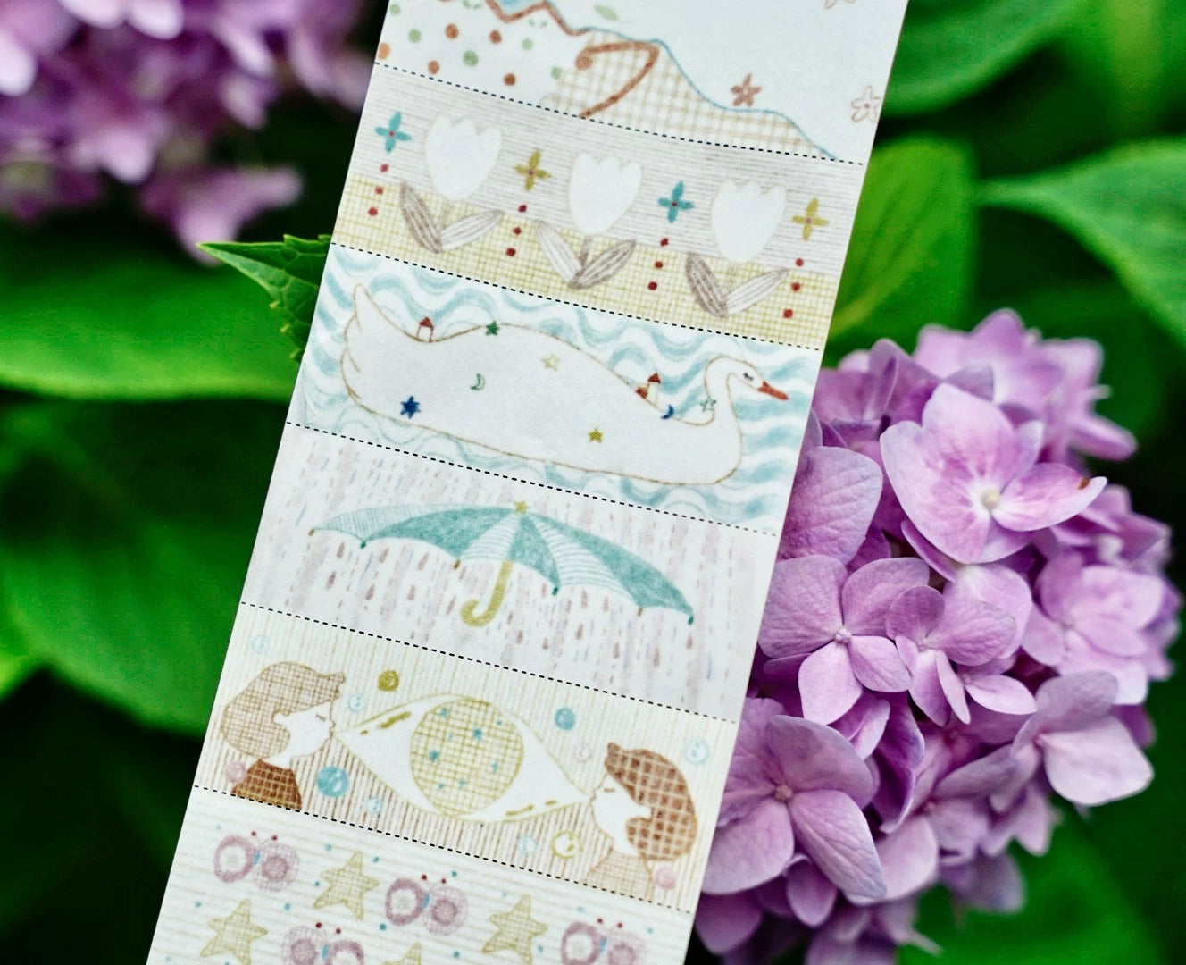 NEW! Muzishan Studio - Green Whispers | Tear-Off | 5.5cm Paper Tape | Release Paper | 3.1M