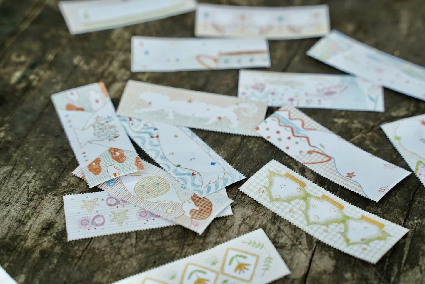 NEW! Muzishan Studio - Green Whispers | Tear-Off | 5.5cm Paper Tape | Release Paper | 3.1M