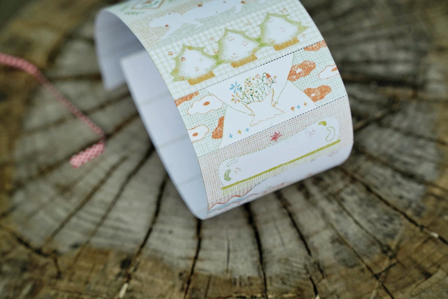 NEW! Muzishan Studio - Green Whispers | Tear-Off | 5.5cm Paper Tape | Release Paper | 3.1M
