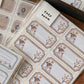 NEW! Cozyroom - Embroidering Girl | 2 Sheets | Die Cut Label Stickers