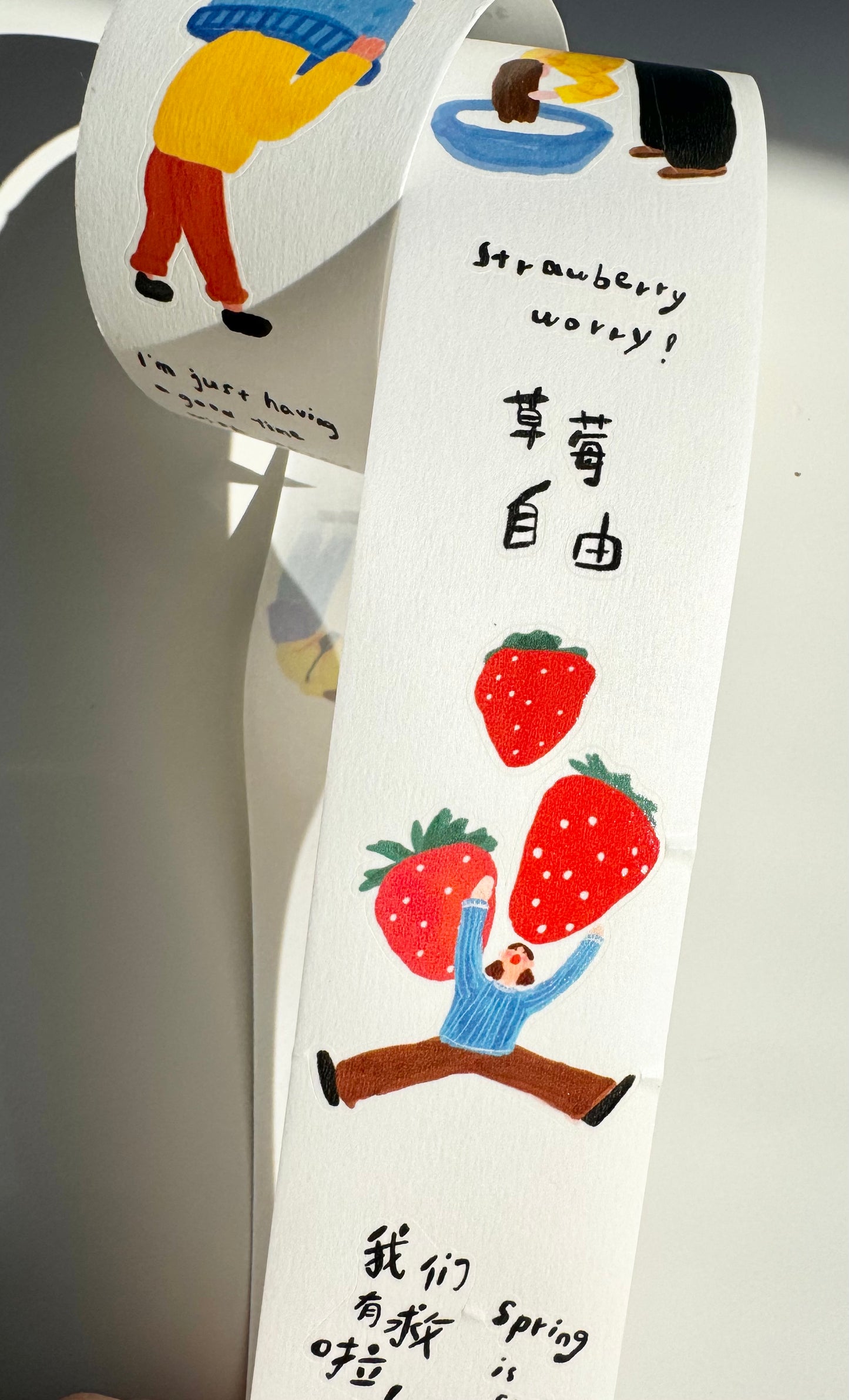 NEW! Two Raccoons X Seven - Every Little Moment | 4cm Kiss-cut Washi Tape |  Release Paper | 5M