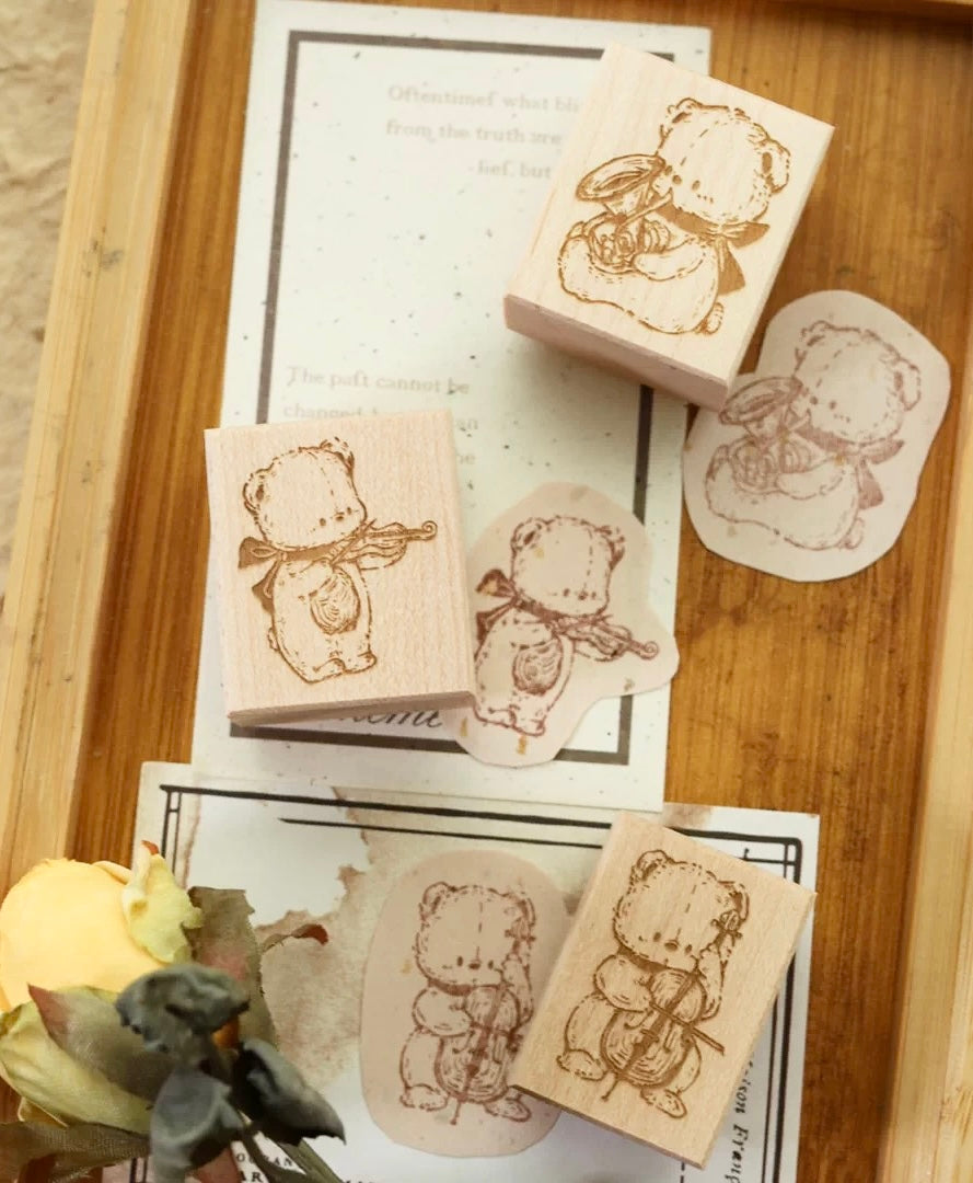 NEW! Miao Fu Shop - Starlight Musician | 11pcs Stamp Set | Rubber Stamp