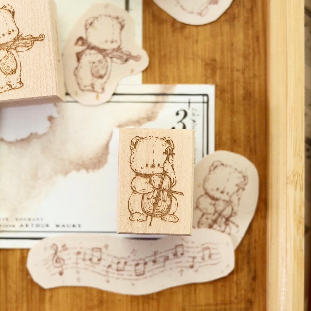 NEW! Miao Fu Shop - Starlight Musician | 11pcs Stamp Set | Rubber Stamp
