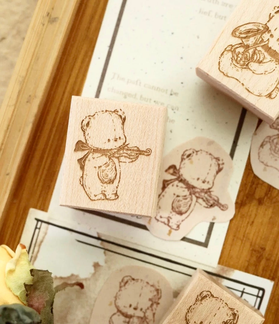 NEW! Miao Fu Shop - Starlight Musician | 11pcs Stamp Set | Rubber Stamp