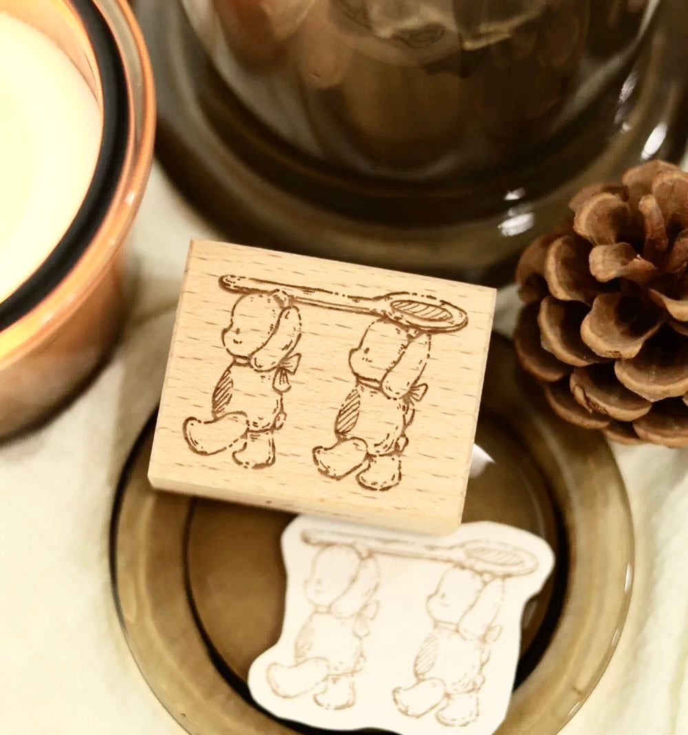 NEW! Miao Fu Shop - Baking Diary - Little Bear's Kitchen | 9pcs Stamp Set | Rubber Stamps