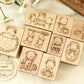 NEW! Miao Fu Shop - Baking Diary - Little Bear's Kitchen | 9pcs Stamp Set | Rubber Stamps