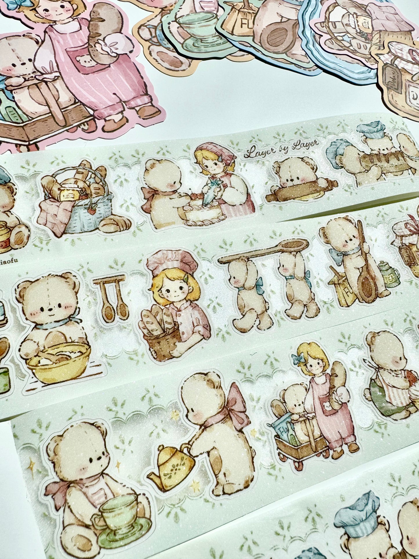 NEW! Miao Fu Studio - Cottage Baking Diary | Kiss-cut | 4.5cm Tape | Release Paper | 5.25M