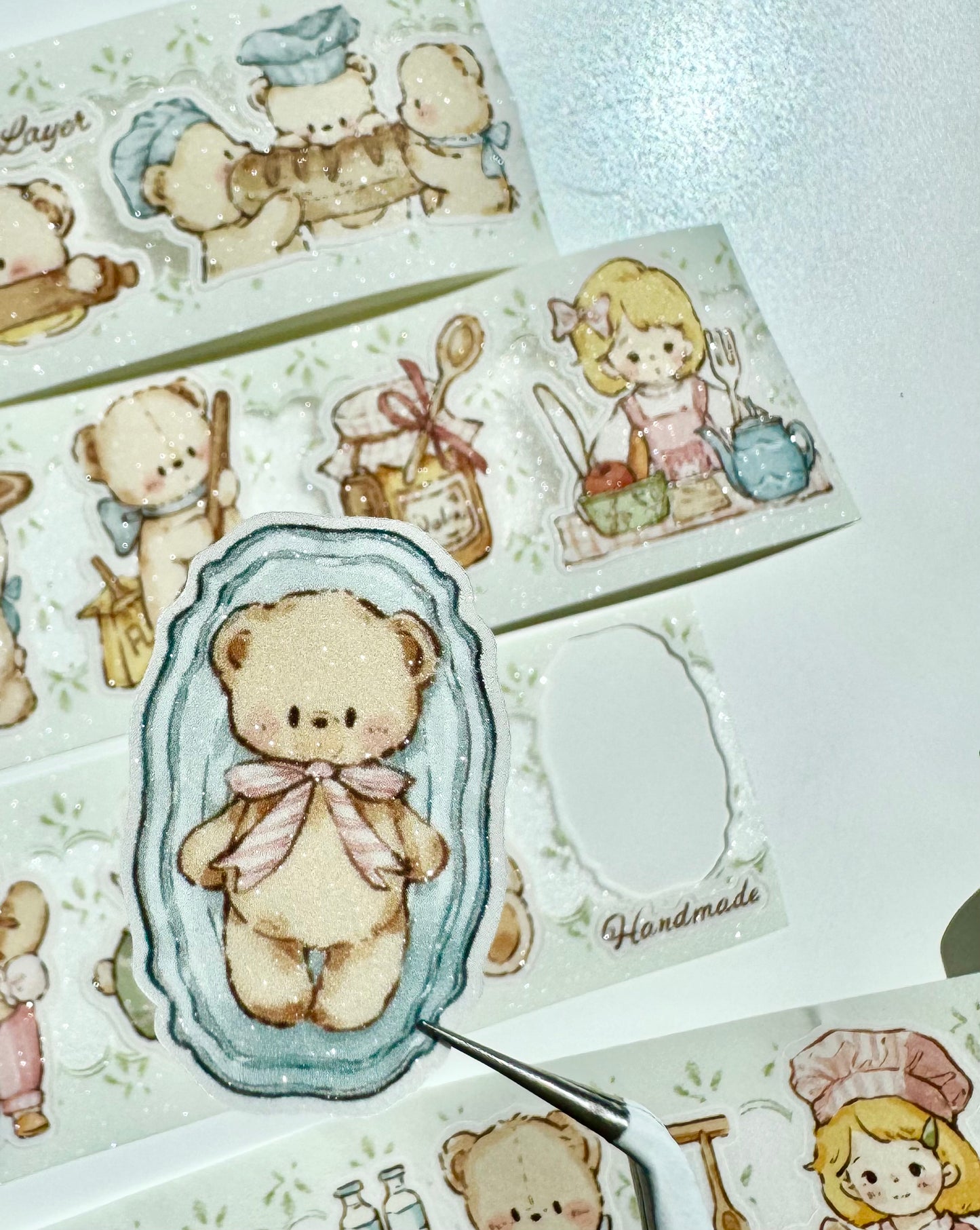 NEW! Miao Fu Studio - Cottage Baking Diary | Kiss-cut | 4.5cm Tape | Release Paper | 5.25M