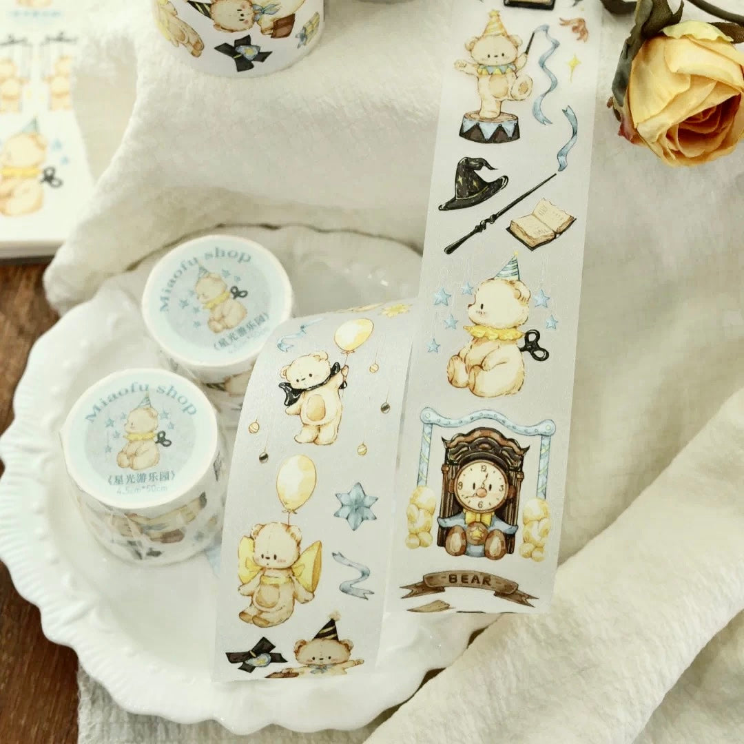 NEW! Miao Fu Studio - Starlight Playground | Kiss-cut | 4.5cm Tape | Release Paper | 5M