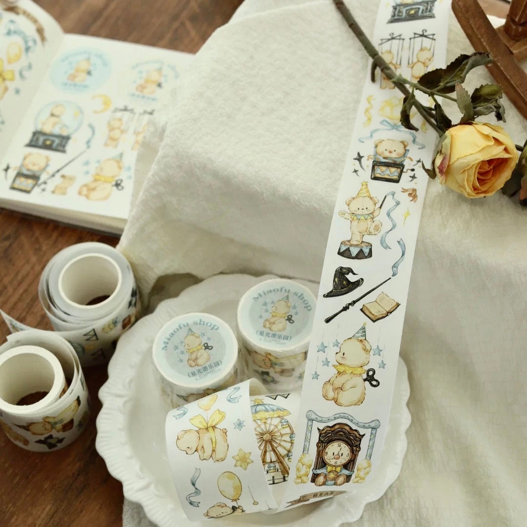 NEW! Miao Fu Studio - Starlight Playground | Kiss-cut | 4.5cm Tape | Release Paper | 5M