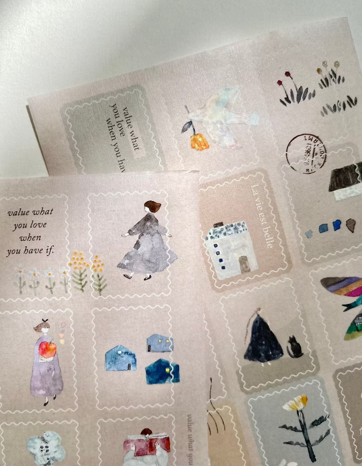 NEW! Pion - Little | Stamp Die Cut | 2 Sheets Sticker