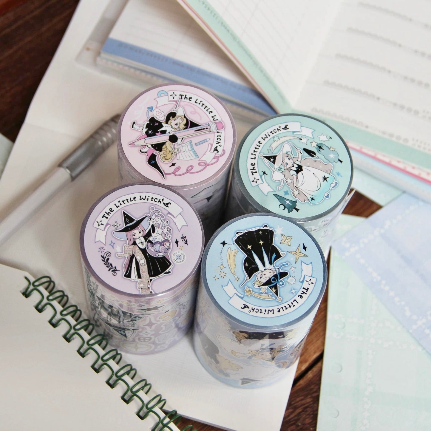 Neinei - The Little Witch - Stationery | Kiss-cut | 7cm Glitter PET Tape | Release Paper | 5M