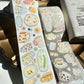 Lu Yu Studio - Mini Cups | Kiss-cut | 6cm Glitter Tape | Release Paper | 5M