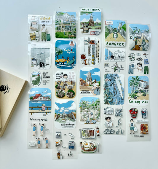 NEW! The Bagel - Journey To Thailand | Kiss-cut | 6cm Tape | Release Paper | 5M
