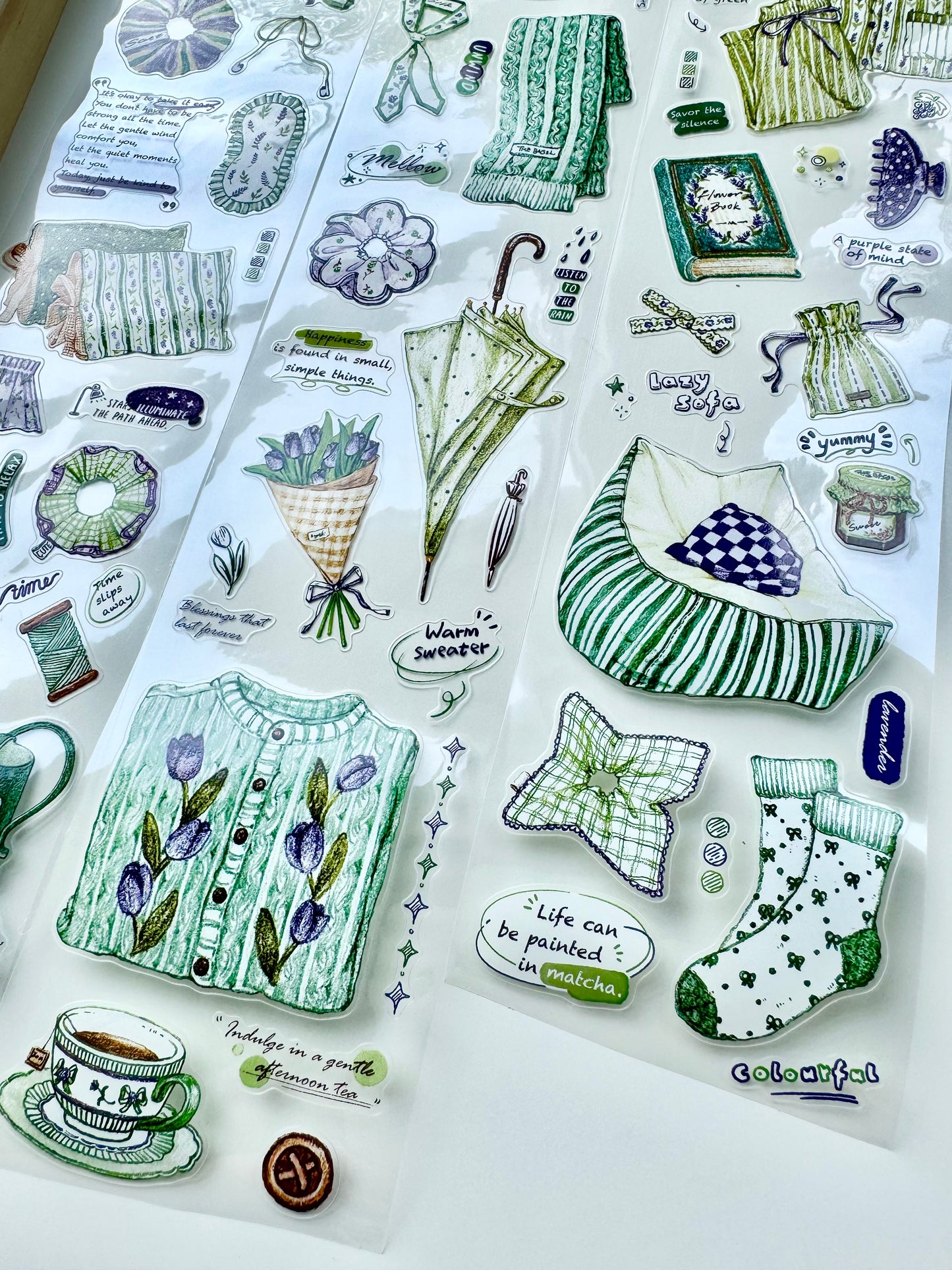 NEW! The Bagel - Matcha & Taro | Kiss-cut | 7cm Tape | Release Paper | 5M