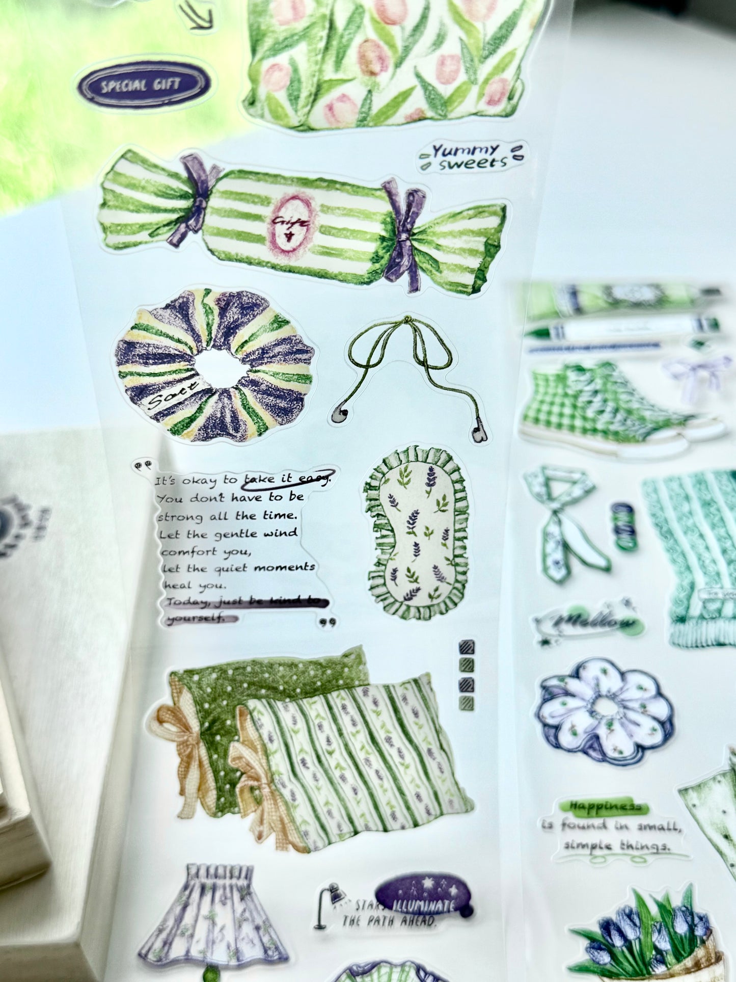 NEW! The Bagel - Matcha & Taro | Kiss-cut | 7cm Tape | Release Paper | 5M