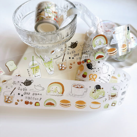 ( ARRIVED! ) Paipai Studio-  | Kiss-cut | 5cm Glitter PET Tape | Release Paper | 5M