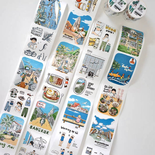 NEW! The Bagel - Journey To Thailand | Kiss-cut | 6cm Tape | Release Paper | 5M