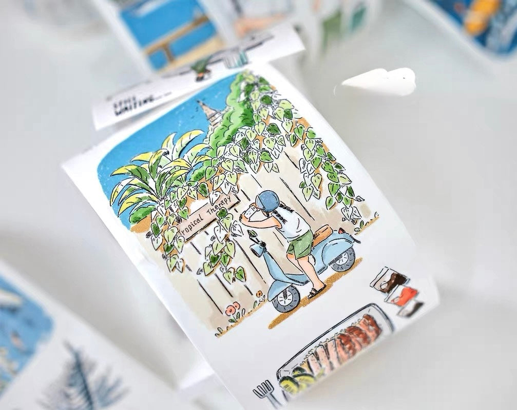 NEW! The Bagel - Journey To Thailand | Kiss-cut | 6cm Tape | Release Paper | 5M