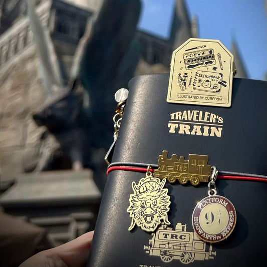 Cube Fish - Painting | Brass | Notebook/ TN/ Planner Clip | Bookmark