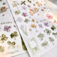NEW! Jeenzaa Zoey Studio - A Flower Letter | Kiss-cut | 2 Sheets | Washi Paper Sticker