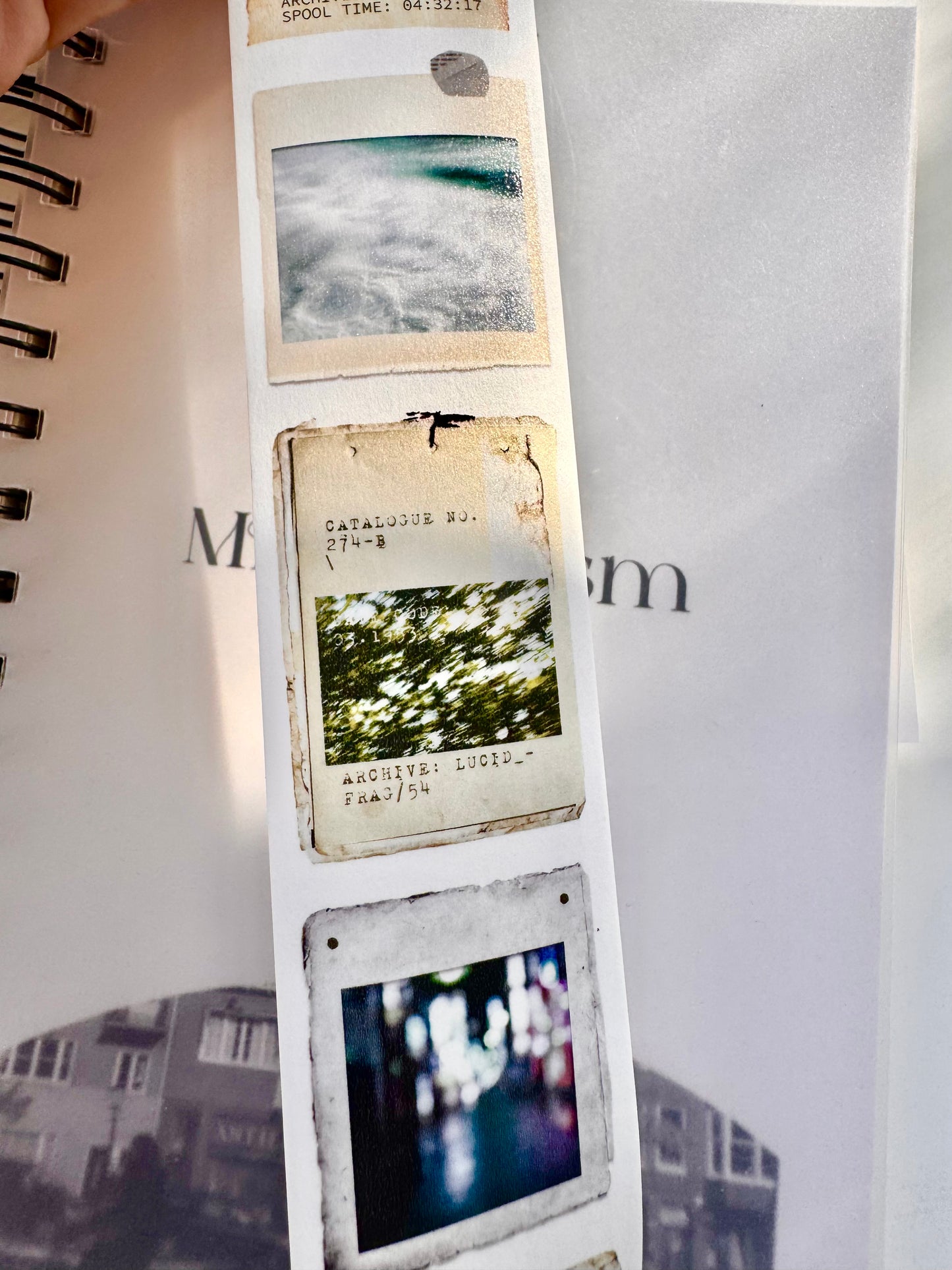 Moodtape - Memory Log Tape | 4cm Washi Tape |  Release Paper | 5M