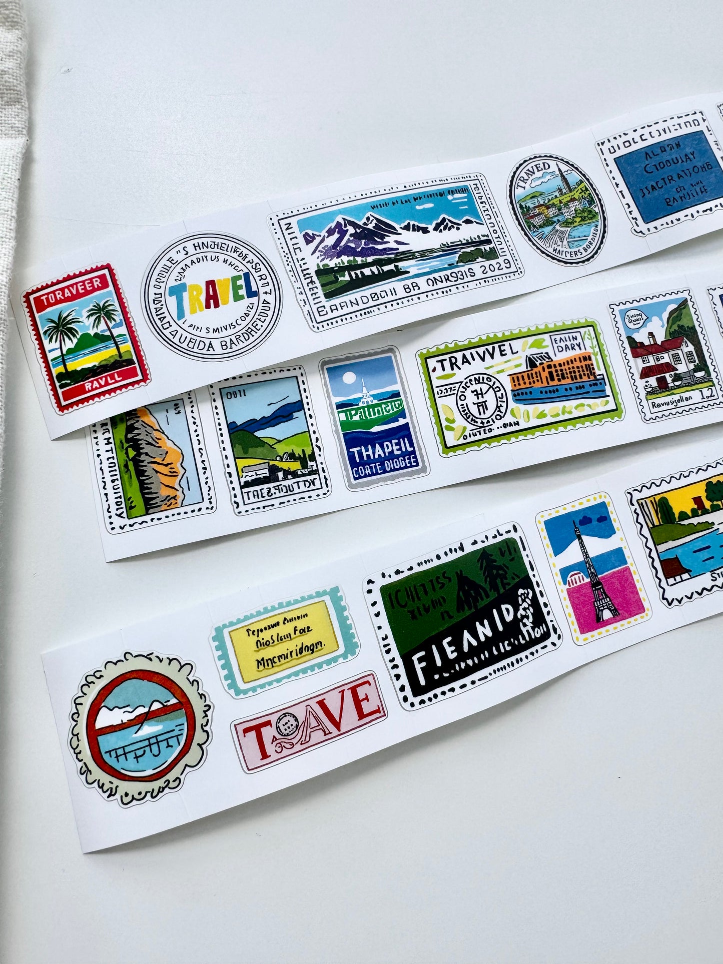 NEW! Lacreme - Stamp Album | Kiss-cut | 3.5cm Synthetic Paper Tape | Release Paper | 5M