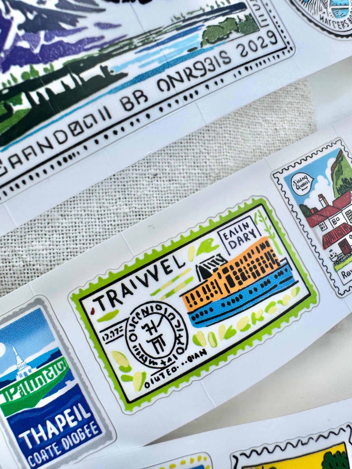 NEW! Lacreme - Stamp Album | Kiss-cut | 3.5cm Synthetic Paper Tape | Release Paper | 5M