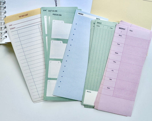 NEW! ESH -  Life in Progress | 50pcs Memo Pad | Ephemera Paper