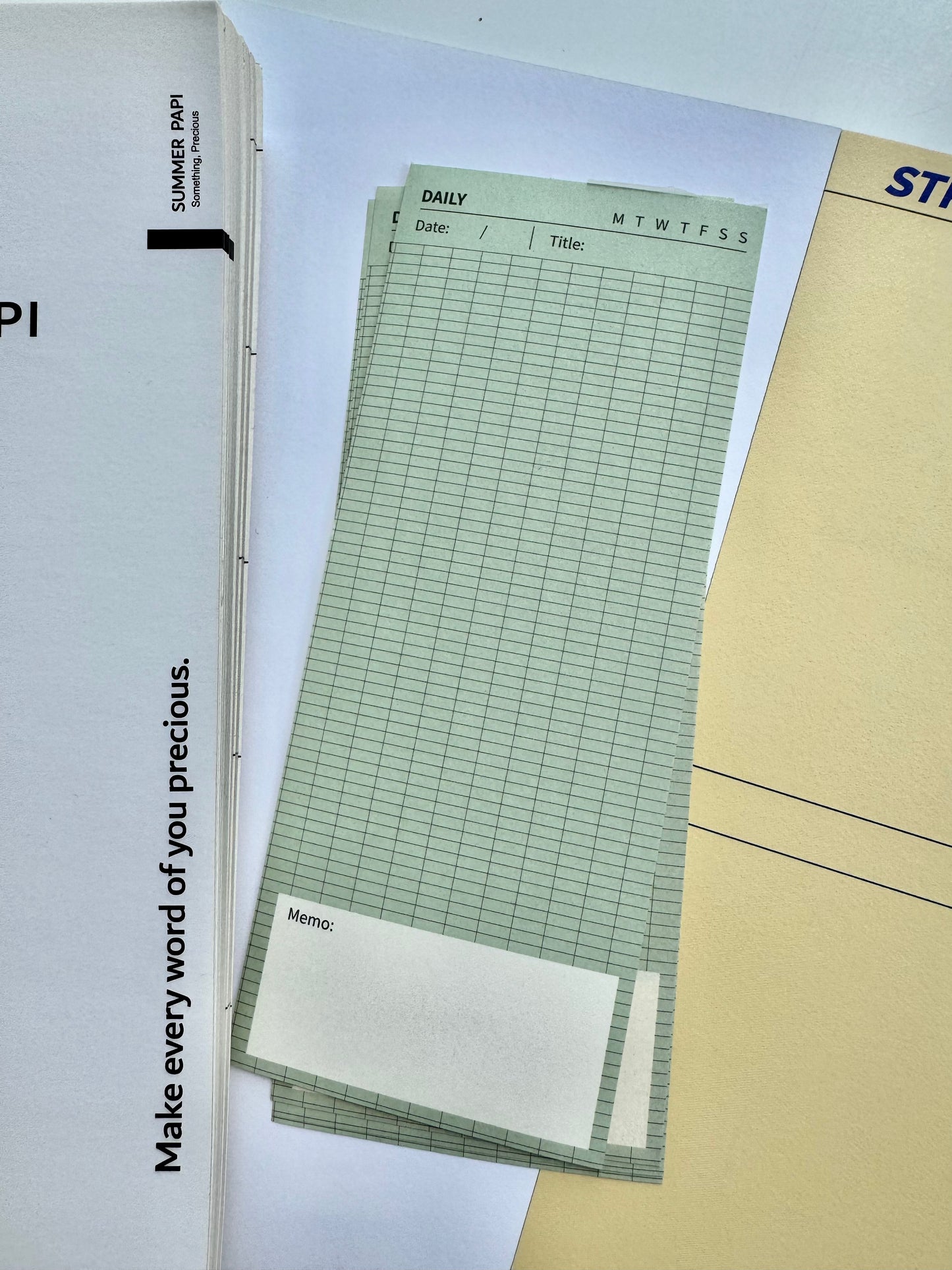 NEW! ESH -  Life in Progress | 50pcs Memo Pad | Ephemera Paper