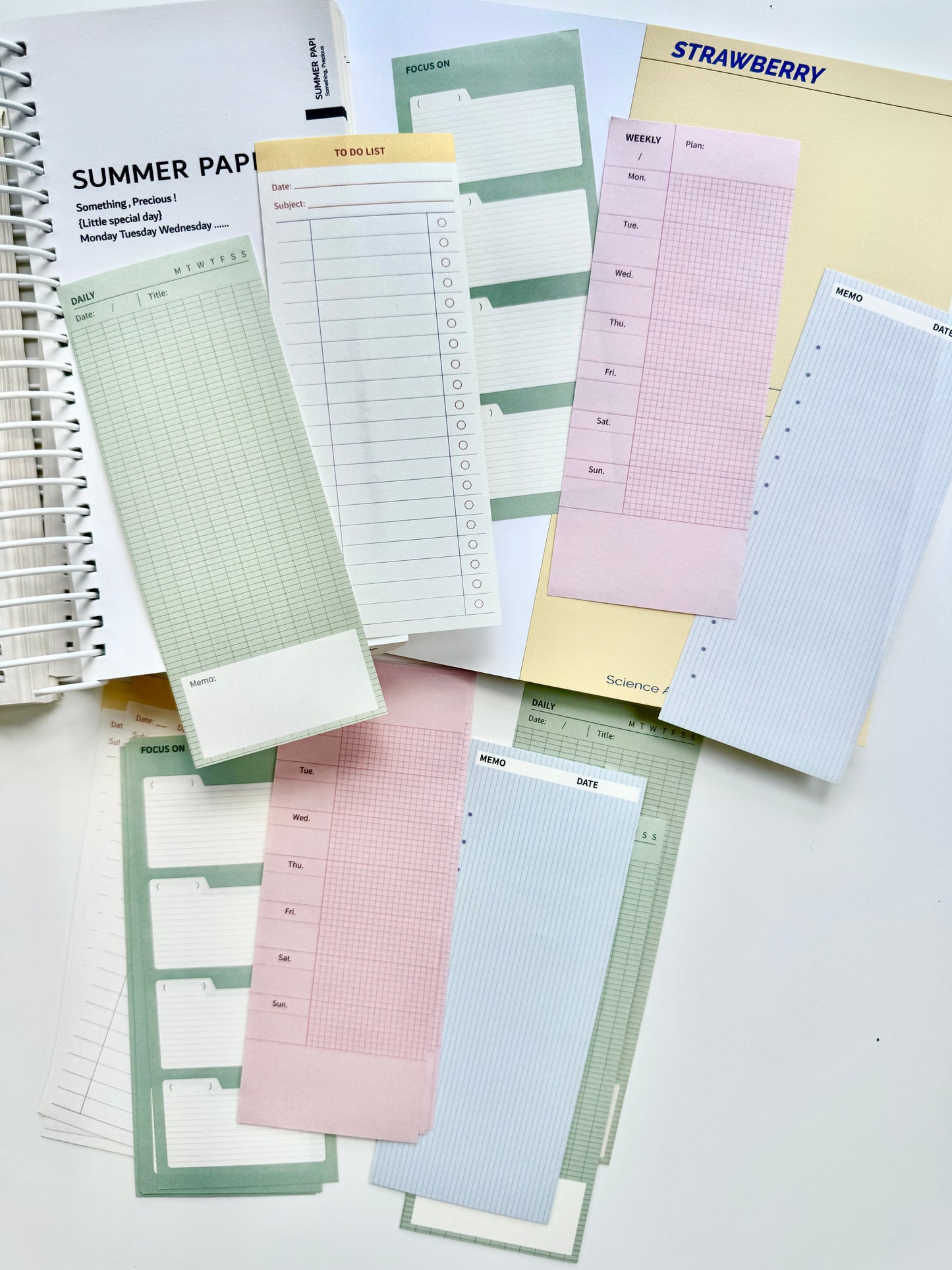 NEW! ESH -  Life in Progress | 50pcs Memo Pad | Ephemera Paper