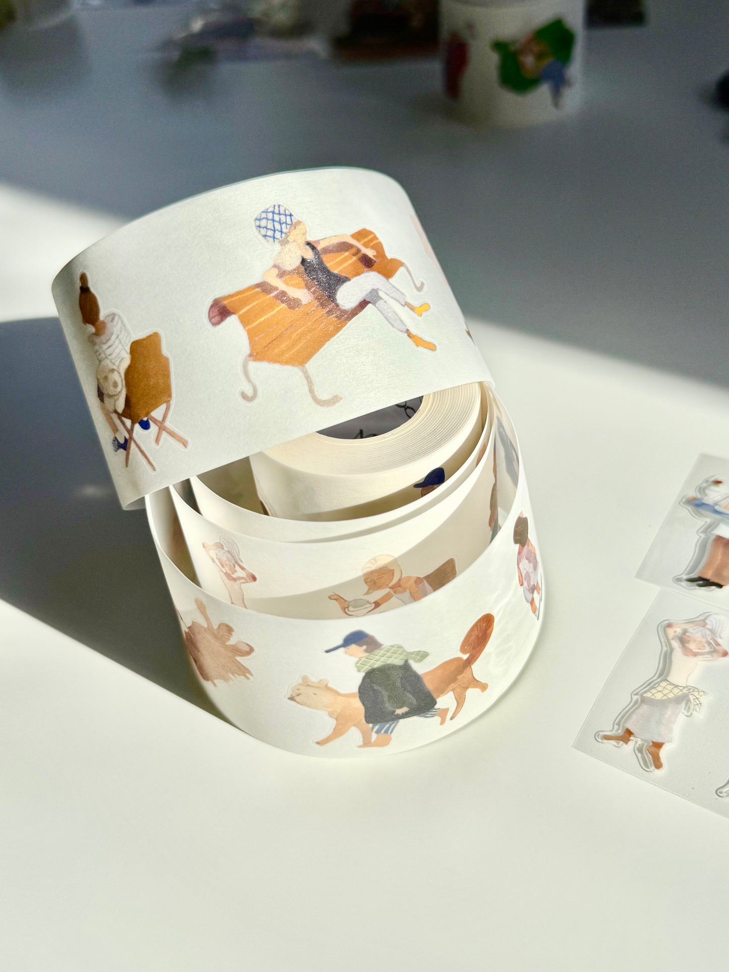 Moodtape - Go for a walk | Kiss-cut | 4.5cm Tape | Release Paper | 10M