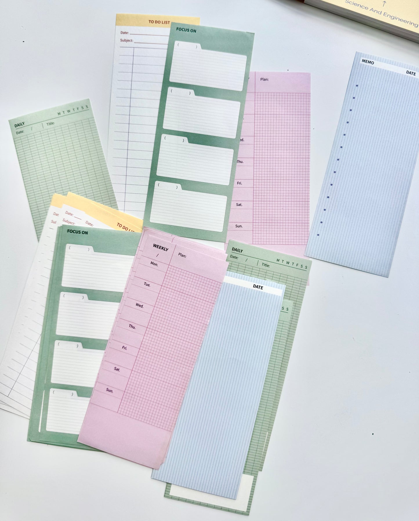 NEW! ESH -  Life in Progress | 50pcs Memo Pad | Ephemera Paper