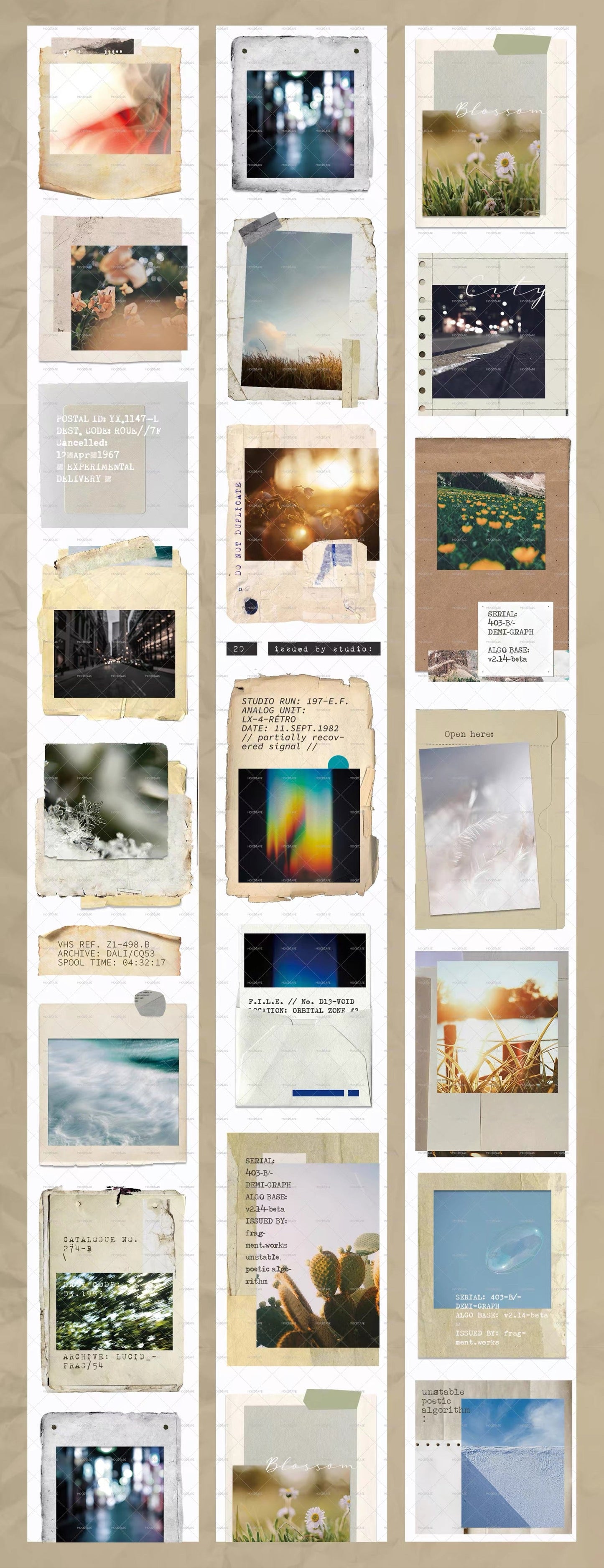Moodtape - Memory Log Tape | 4cm Washi Tape |  Release Paper | 5M