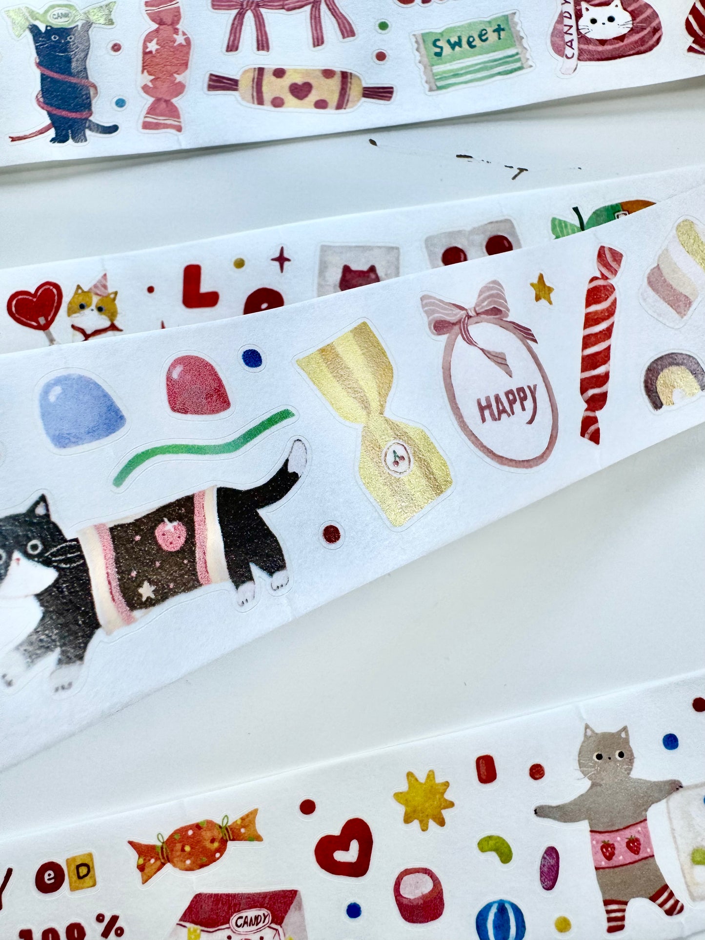 NEW! Lacreme X Cookie - Candy Jar | Kiss-cut | 3.5cm Washi Paper | Release Paper | 5M