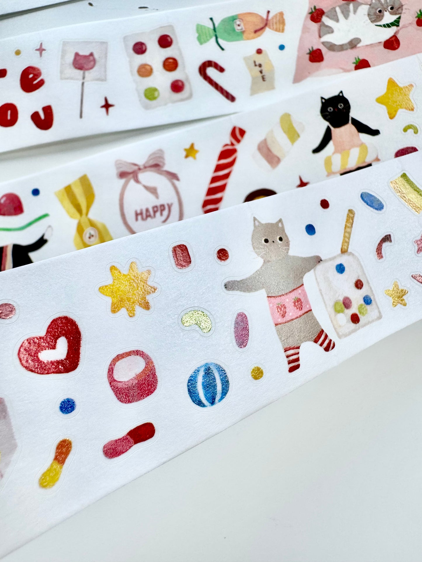 NEW! Lacreme X Cookie - Candy Jar | Kiss-cut | 3.5cm Washi Paper | Release Paper | 5M