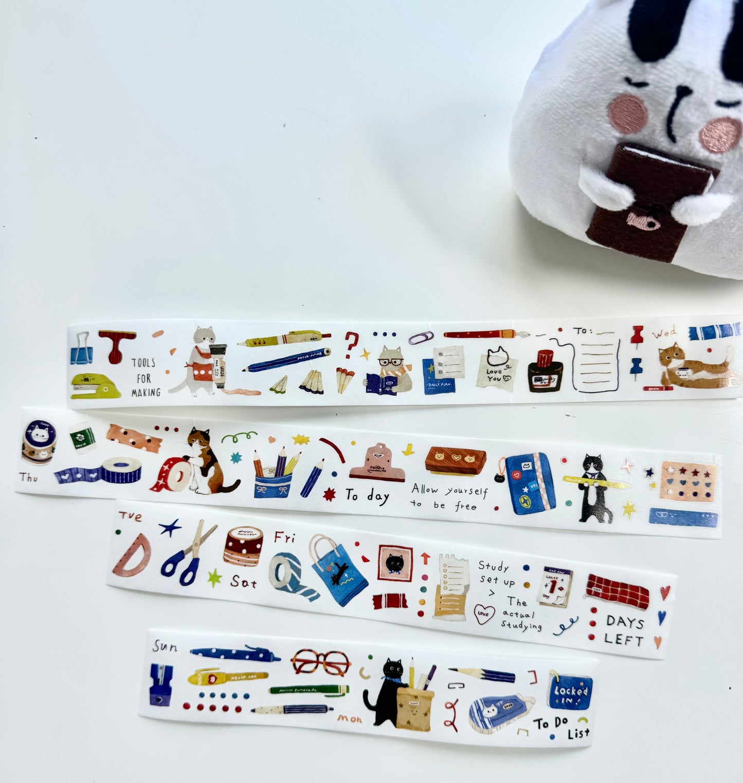 NEW! Lacreme X Cookie - Little Stationery Corner | Kiss-cut | 3.5cm Washi Paper | Release Paper | 5M