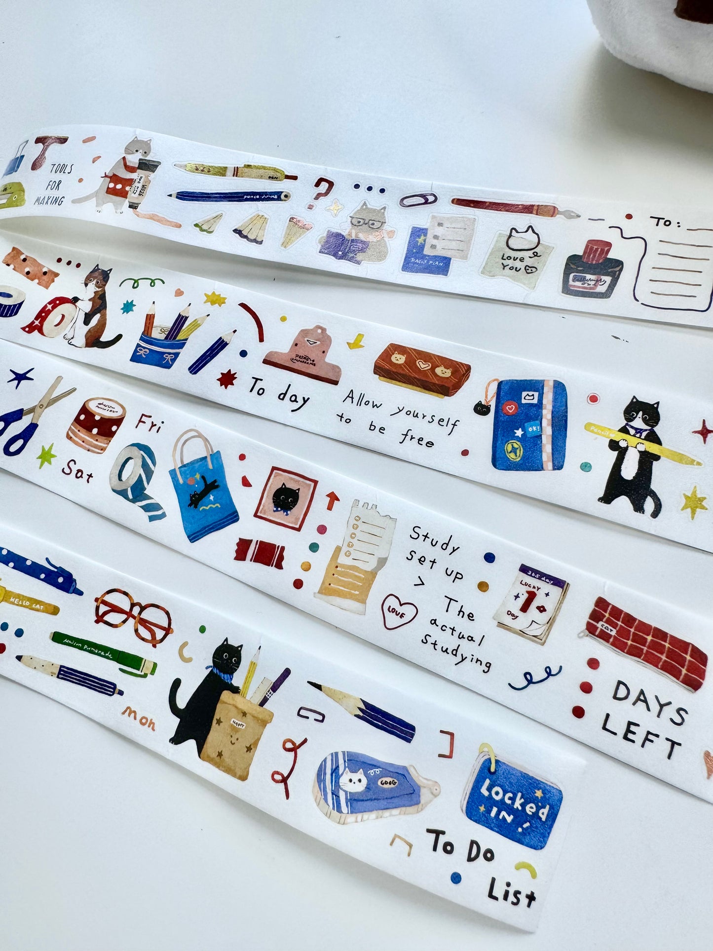 NEW! Lacreme X Cookie - Little Stationery Corner | Kiss-cut | 3.5cm Washi Paper | Release Paper | 5M
