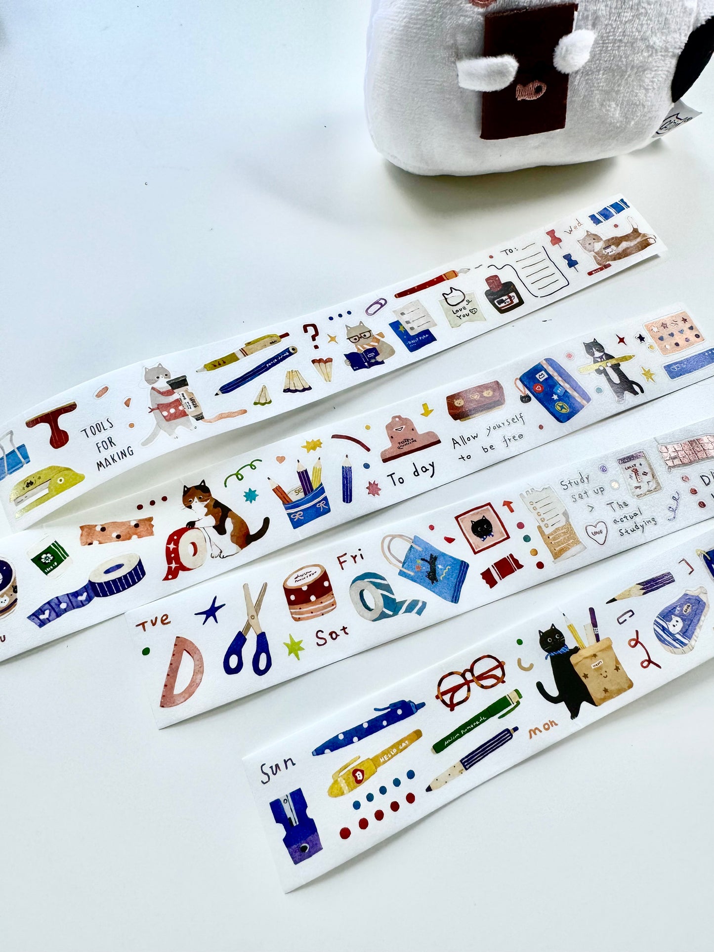 NEW! Lacreme X Cookie - Little Stationery Corner | Kiss-cut | 3.5cm Washi Paper | Release Paper | 5M