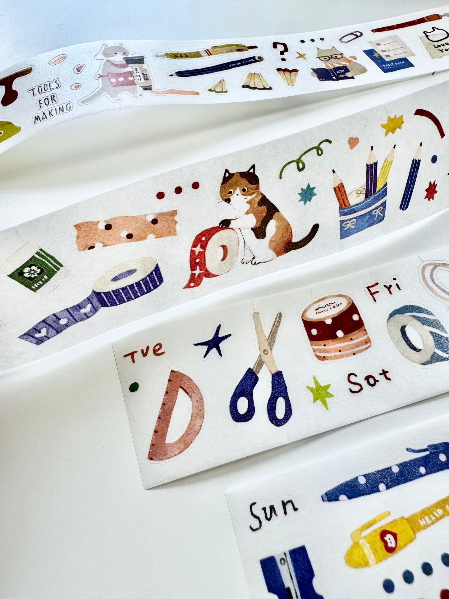 NEW! Lacreme X Cookie - Little Stationery Corner | Kiss-cut | 3.5cm Washi Paper | Release Paper | 5M