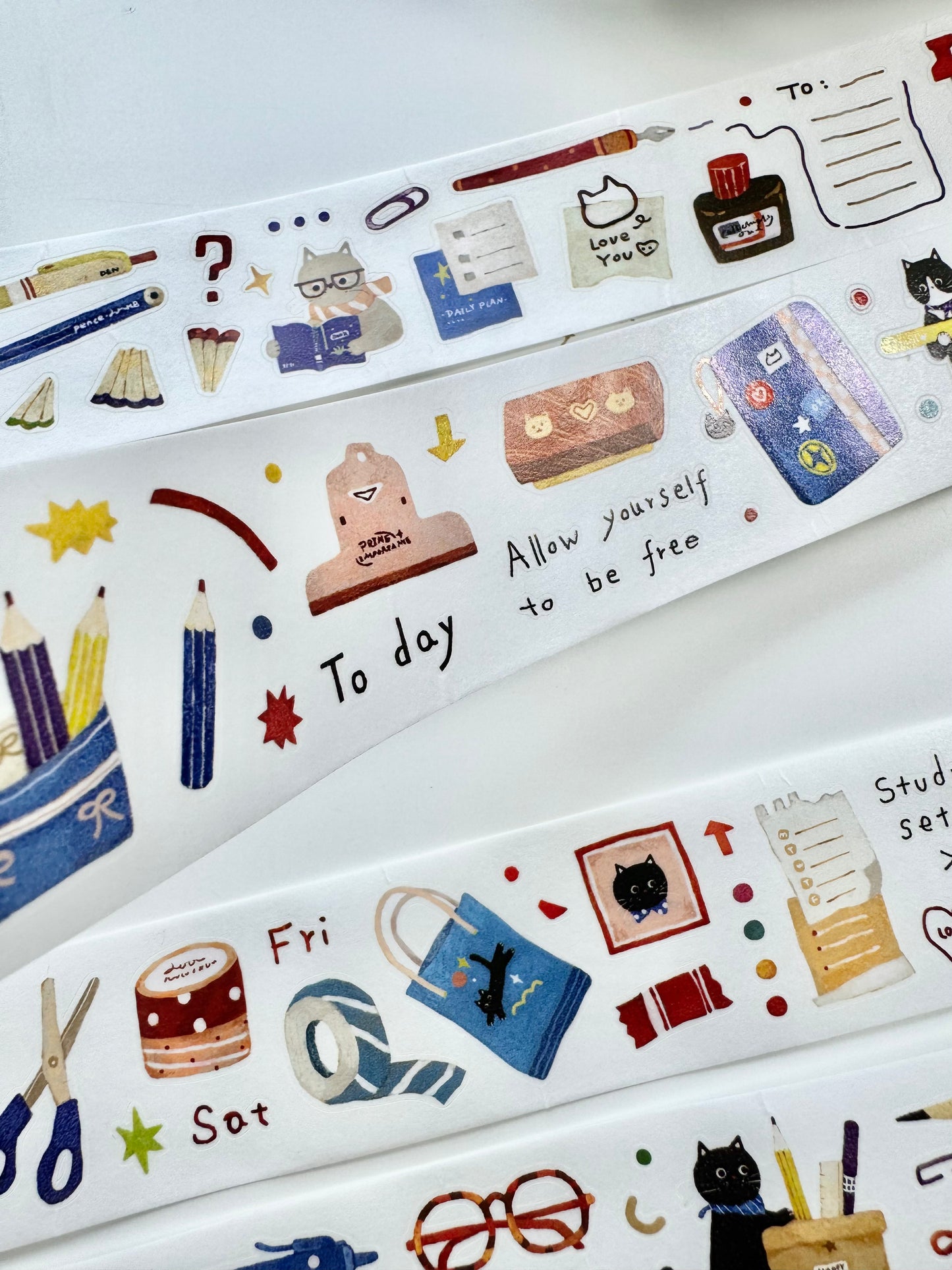 NEW! Lacreme X Cookie - Little Stationery Corner | Kiss-cut | 3.5cm Washi Paper | Release Paper | 5M