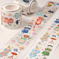 ( ARRIVED! ) PUKAPUKA -  | Kiss-cut | 5cm Glitter PET Tape | Release Paper | 5M