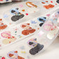 ( ARRIVED! ) PUKAPUKA -  | Kiss-cut | 5cm Glitter PET Tape | Release Paper | 5M