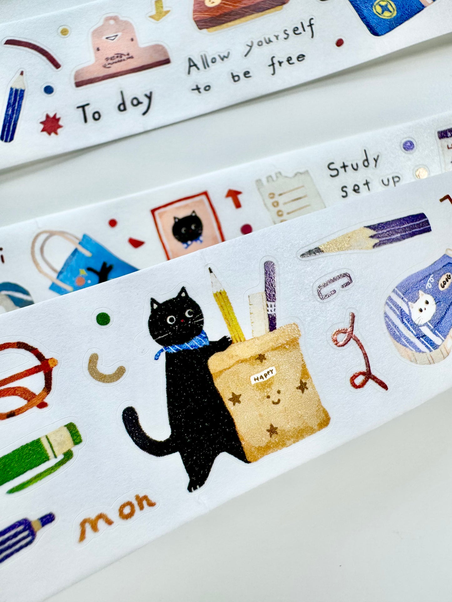 NEW! Lacreme X Cookie - Little Stationery Corner | Kiss-cut | 3.5cm Washi Paper | Release Paper | 5M