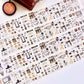 NEW! Wines - Latte Time | Kiss-cut | 6cm Glitter Tape | Release Paper | 5.25M