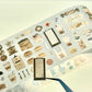 NEW! Wines - Latte Time | Kiss-cut | 6cm Glitter Tape | Release Paper | 5.25M