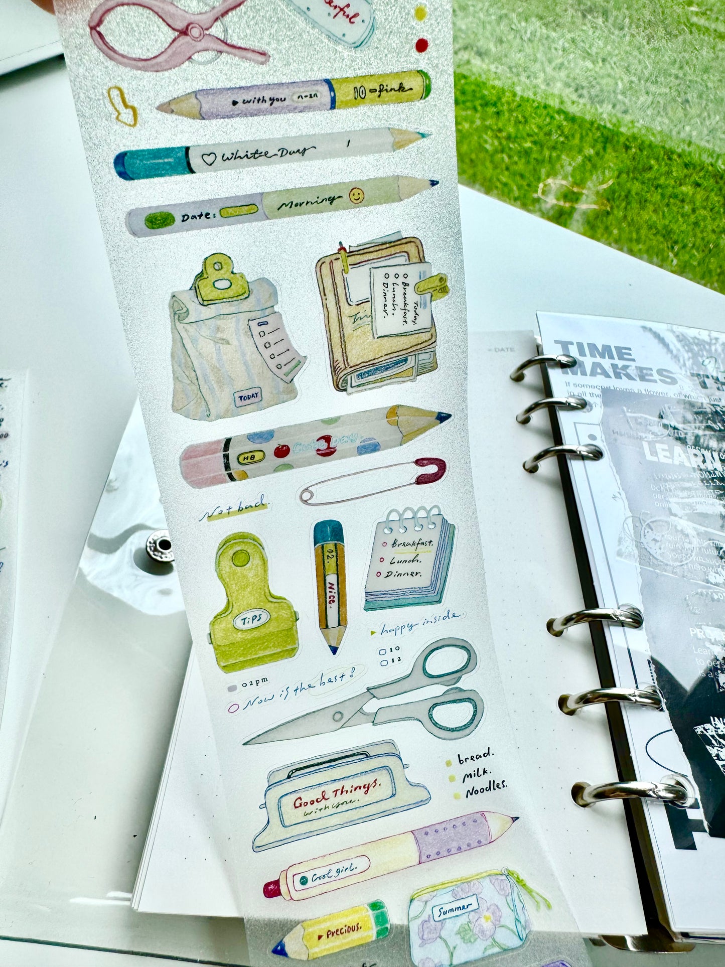 NEW! D.F Studio - Daily Tools | Kiss-cut | 6cm Tape | Release Paper | 5.1M