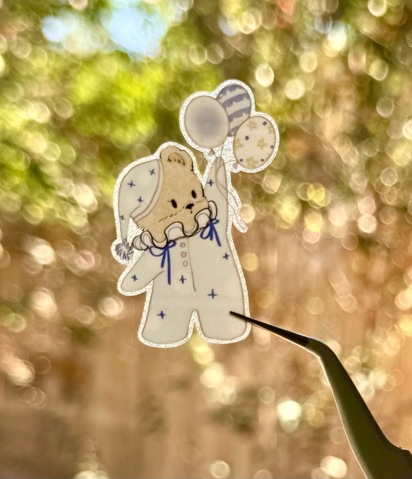 NEW! Wines - Goodnight Little Bear | Kiss-cut | 5cm Glitter Tape | Release Paper | 5M